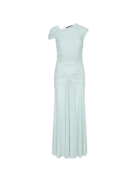 Rochie maxi Rotate Birger Christensen cu volane de costum albastru