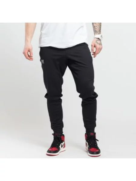 Kalhoty Under Armour Sportstyle Tricot Jogger black/white černé