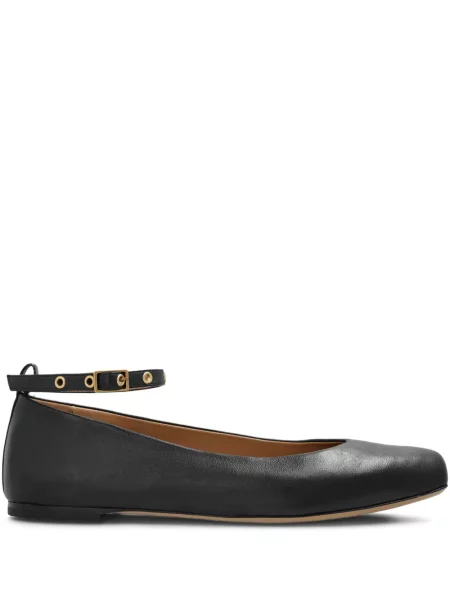 Balerini Emporio Armani din piele negru