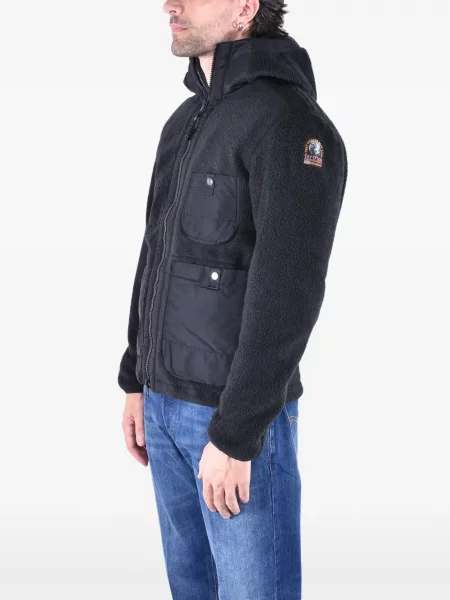 Fleece hoodie Parajumpers μαύρο