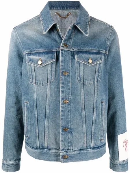 Geacă de blugi Golden Goose albastru