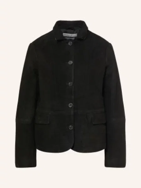 Allsaints Kožená Bunda Surveya černá