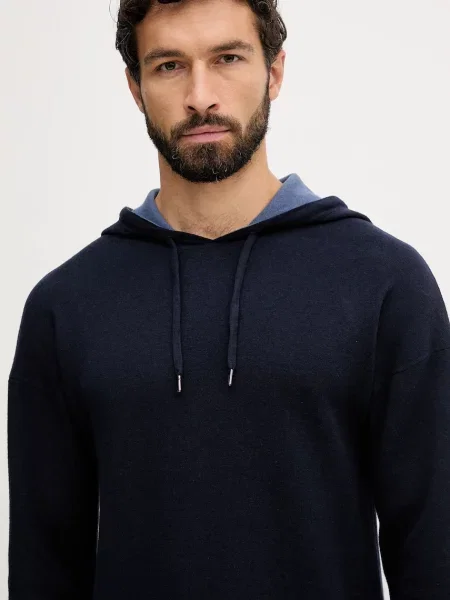 Шерстяной свитер United Colors Of Benetton синий