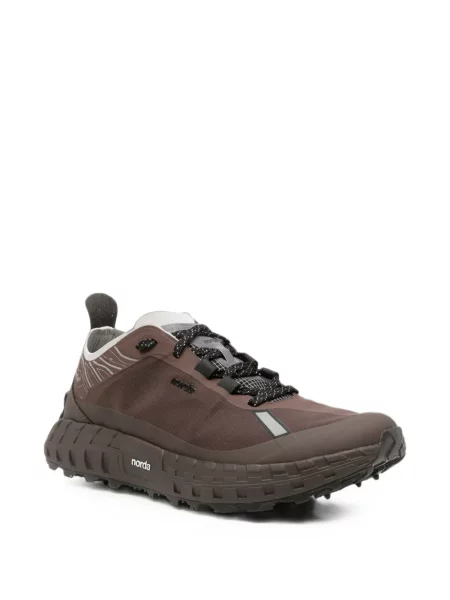 Sneakerși Norda cu imagine maro