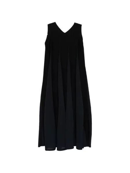 Rochie Cfcl tricotate cu decolteu în V negru
