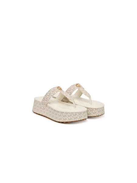Japanke MICHAEL Michael Kors Koya Flip Flap Krem