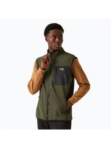 Мъжки елек REGATTA Frankie B/W dark khaki зелено