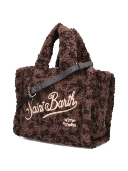 Ursuleț de pluș geantă Mc2 Saint Barth cu imagine cu model leopard maro
