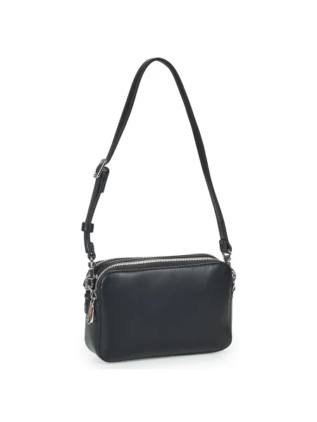 Džínsy Calvin Klein s remienkami z ekologickej kože čierna