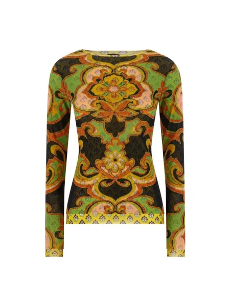 Top Etro z nadrukiem tiulowy
