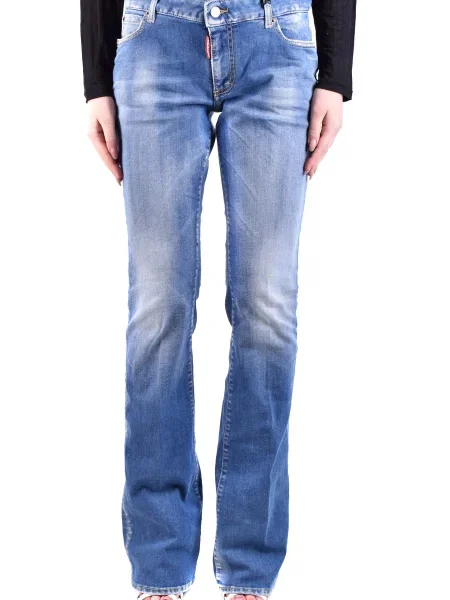 Blugi evazați Dsquared2 negru