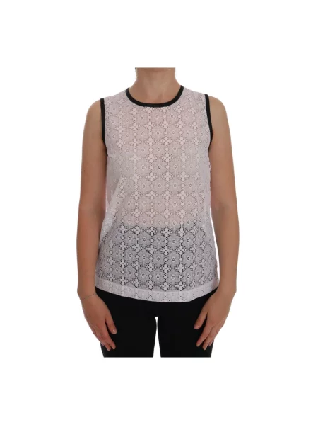 Top Dolce And Gabbana casual z autografem biały