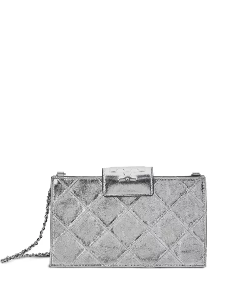 Mini rankinė per petį Tory Burch sidabrinė