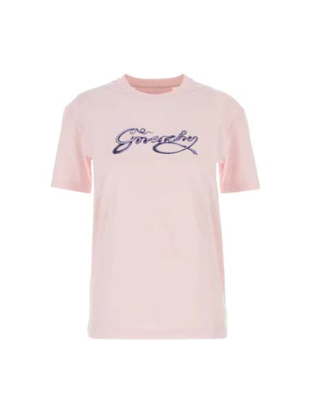 Koszulka Givenchy z logo różowa