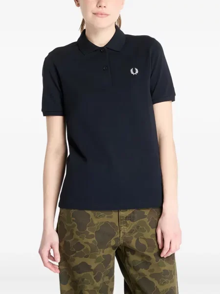 Polo Fred Perry cu broderie albastru