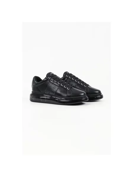 Sneakersy Karl Lagerfeld skórzane czarne
