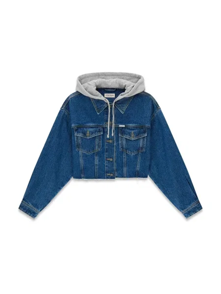 GUESS JEANS Geacă de primăvară-toamnă denim albastru