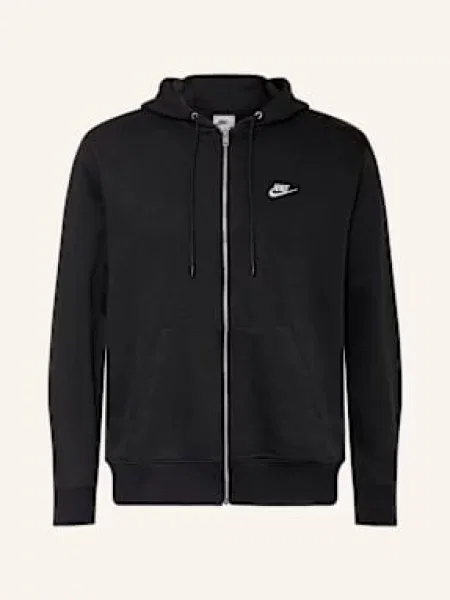 Nike Bluza Rozpinana Club schwarz czarna