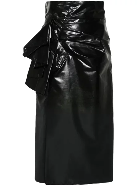 Fustă midi Maison Margiela până la genunchi negru