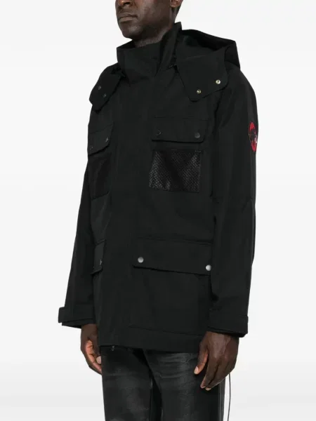 Palton Junya Watanabe Man cu glugă negru