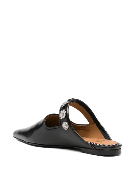 Papuci tip mules Toga Pulla din piele negru