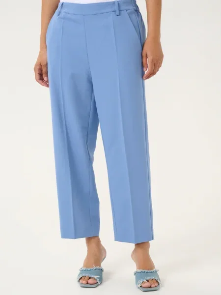 Kaffe Pantaloni cu dungă Sakura azuriu