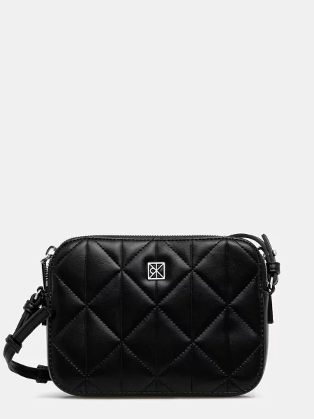 Geantă Calvin Klein Quilted Double Zip Camera Bag negru