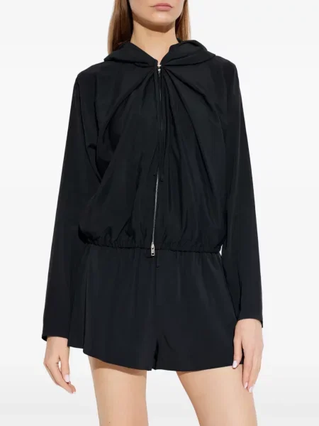 Hanorac cu glugă Alexander Wang drapat negru