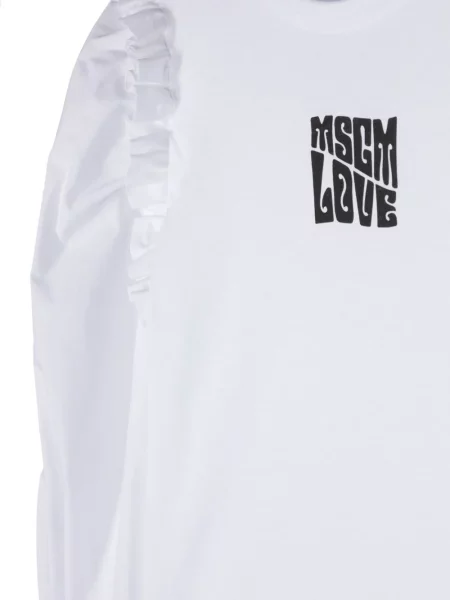 Bluzka dziecięca Msgm biała