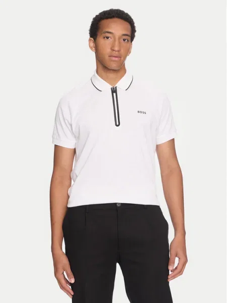 Boss Tricou polo Philix alb