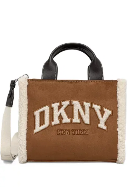 Шопинг чанта Dkny кафяво
