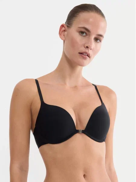 Triumph Сутиен push-up Pure Micro черен
