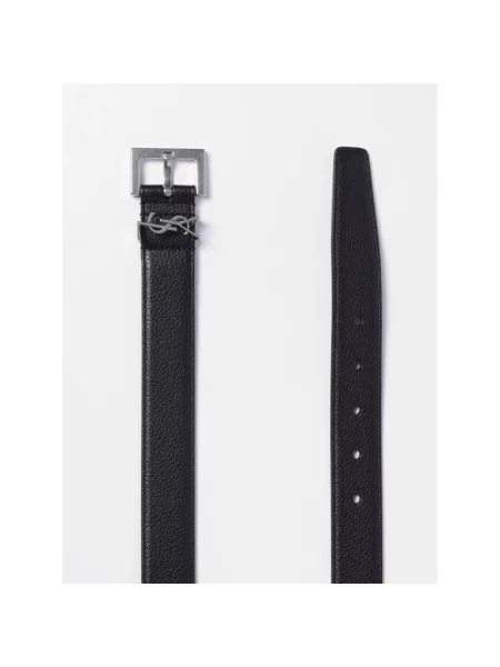 Pasek Saint Laurent skórzany czarny