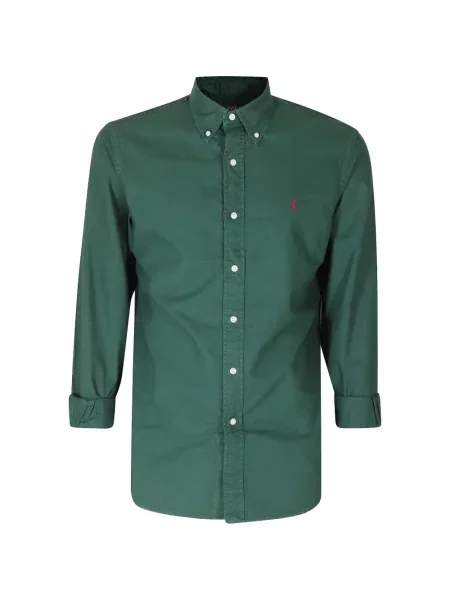 Pulover Polo Ralph Lauren cu broderie verde