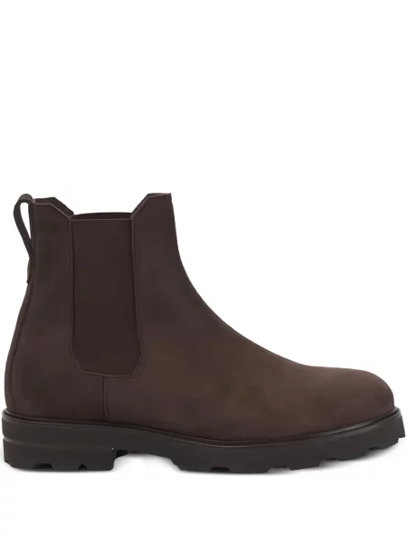 Semišové chelsea boots Brioni hnědé