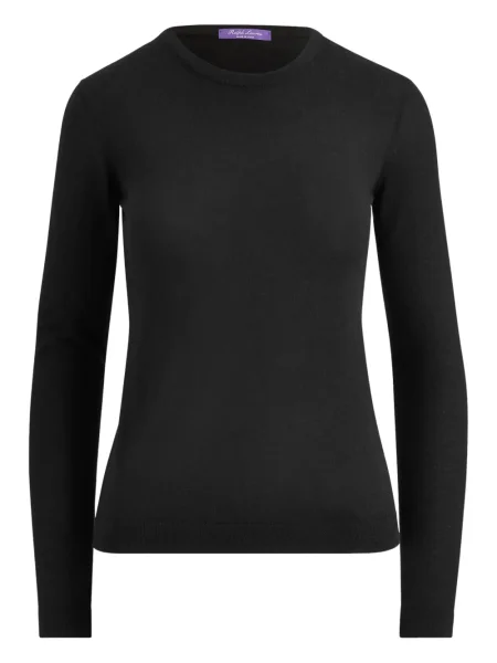 Pulover Ralph Lauren Collection din cașmir cu mâneci lungi lung negru