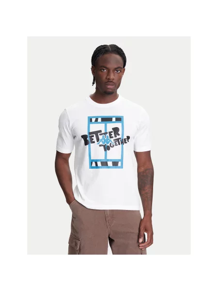 Kappa Majica Regular Fit bela