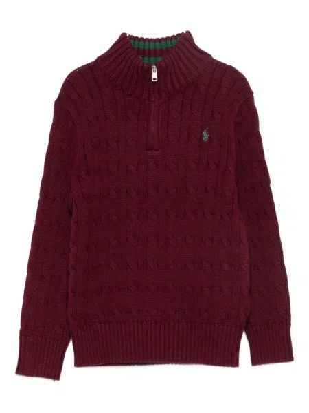 Sweter dziecięcy Polo Ralph Lauren czerwony
