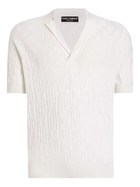 Tricou Dolce & Gabbana de mătase alb