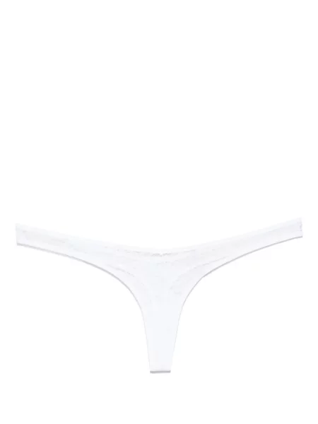 Chiloți tanga Maison Close alb