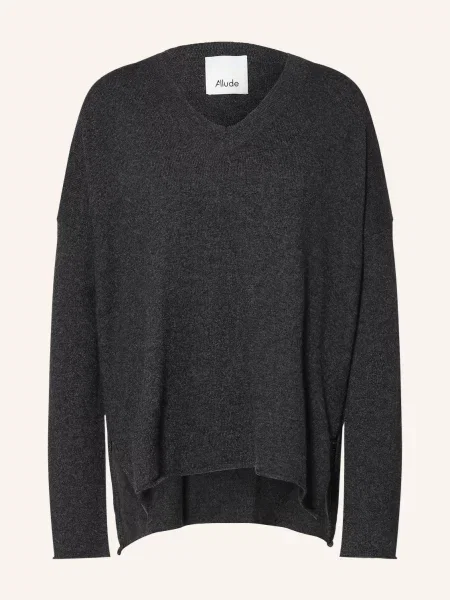 Allude Kašmírový Svetr tmavě šedá