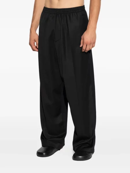 Gyapjú nadrág Balenciaga fekete