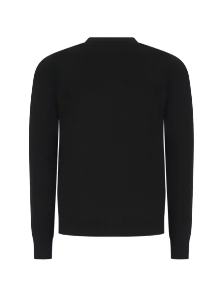 Pulover Customer Lovers cu decolteu rotund negru