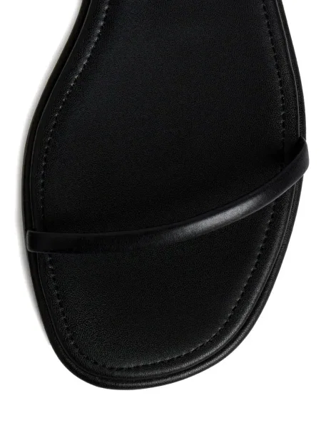 Sandale 12 Storeez din piele cu bretele negru