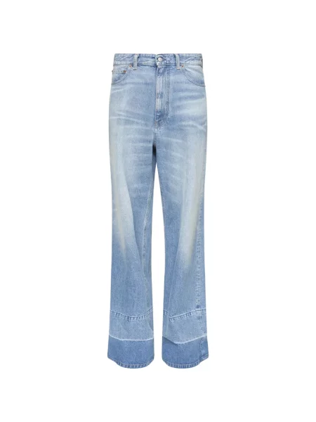 Blugi cu picior larg Mm6 Maison Margiela albastru