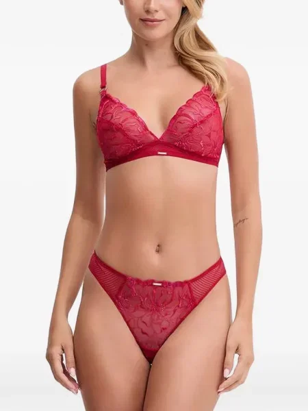 Sutien Chantelle din dantelă roșu