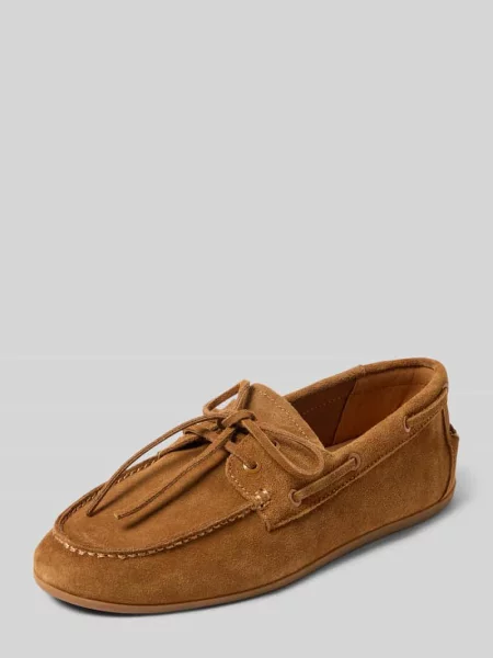 Loafersy z naturalnej skóry z ozdobną kokardą Inuovo