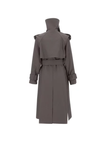 Cu centură trenci Victoria Beckham gri