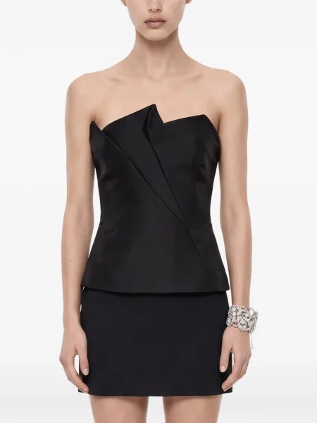 Τοπ Roland Mouret στράπλες μαύρο