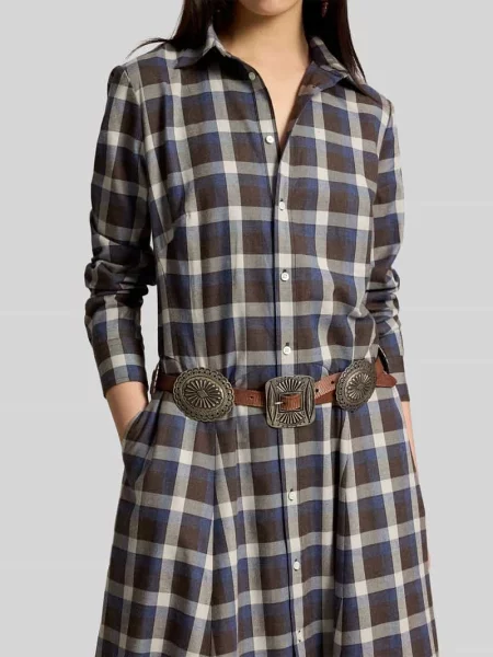 Sukienka midi z czystej bawełny Polo Ralph Lauren